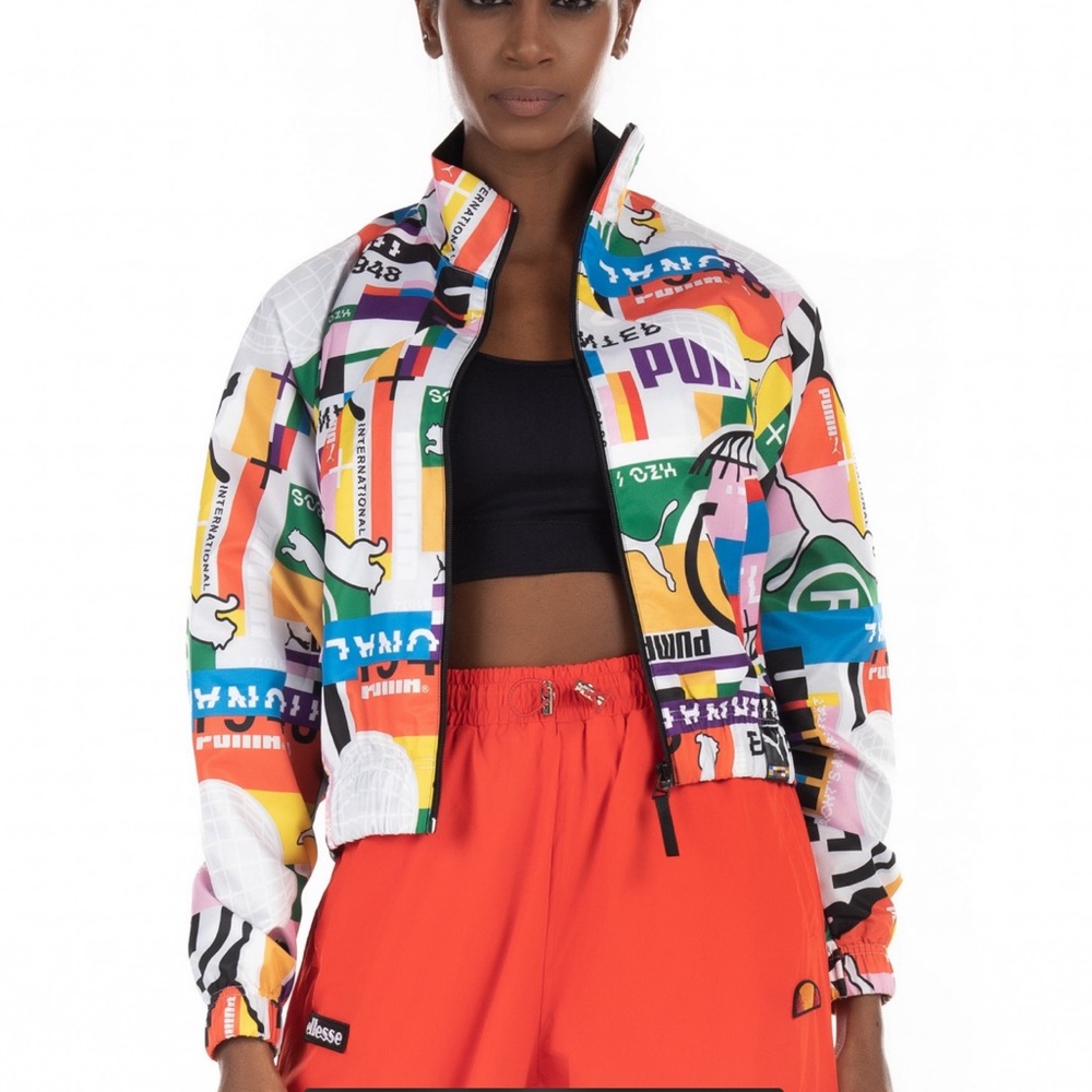 Puma All Over Print Woven Track Jacket NWT